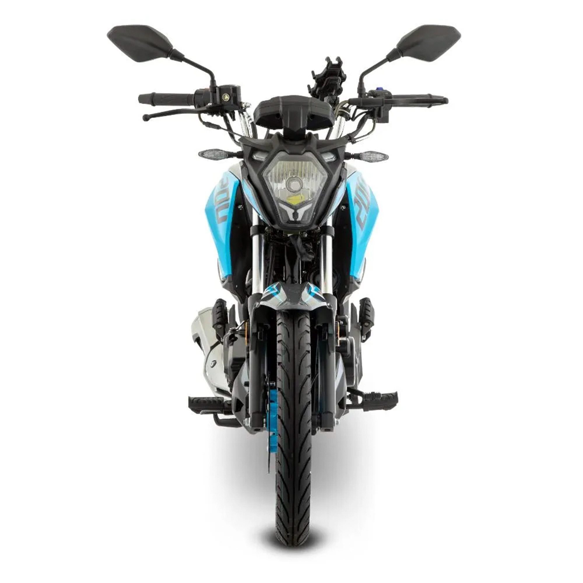 Motometa Detalles Motocicleta Italika Z Azul