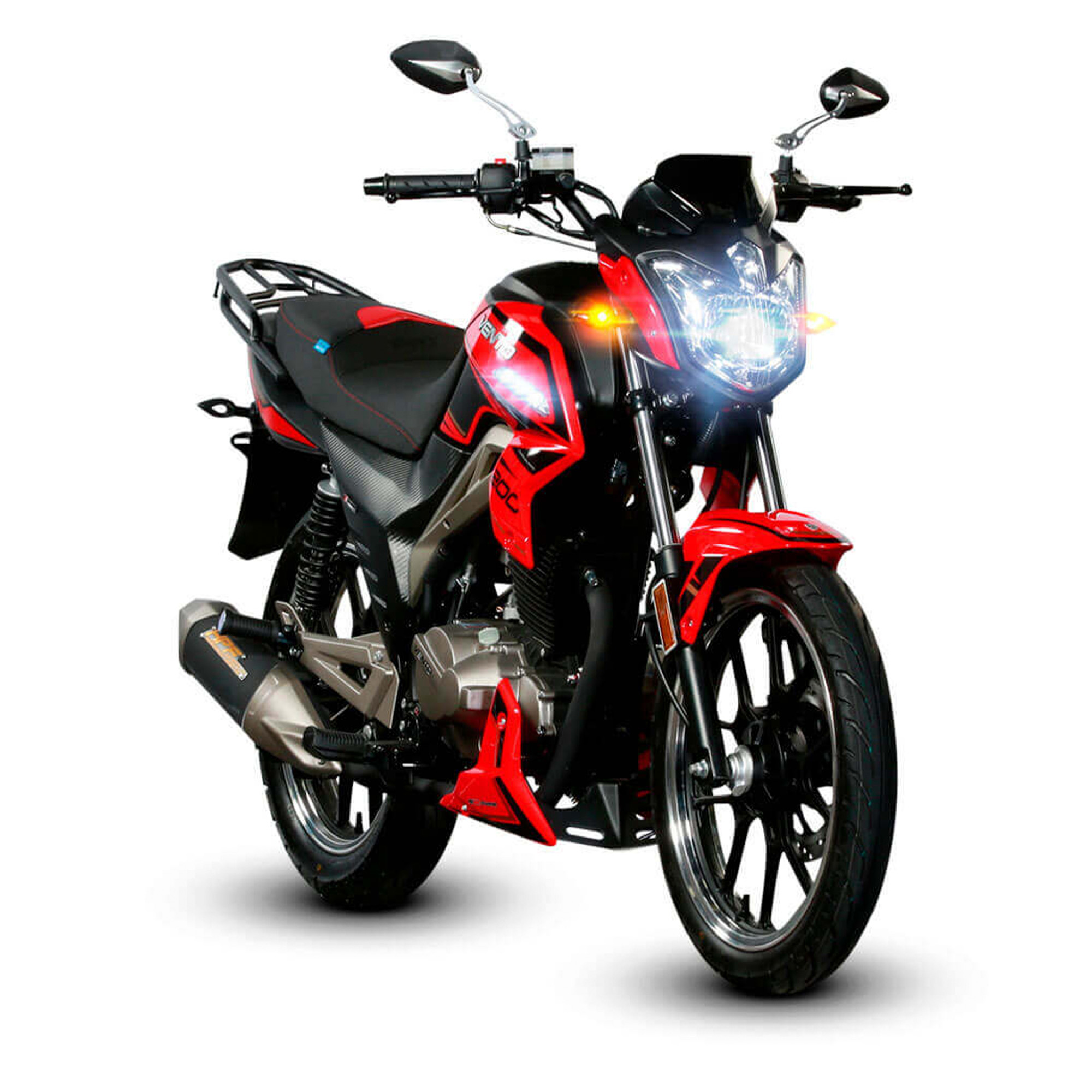 Motometa Detalles Motocicleta Vento Cyclone 210 Rojo 2024