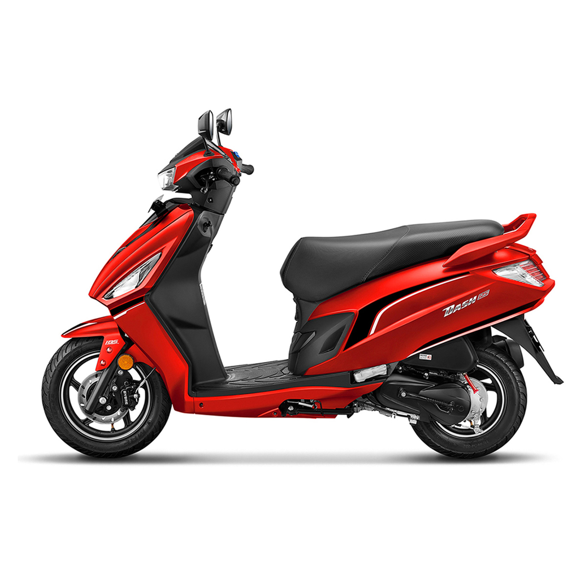 Motometa Detalles Motocicleta Hero DASH 125 Roja