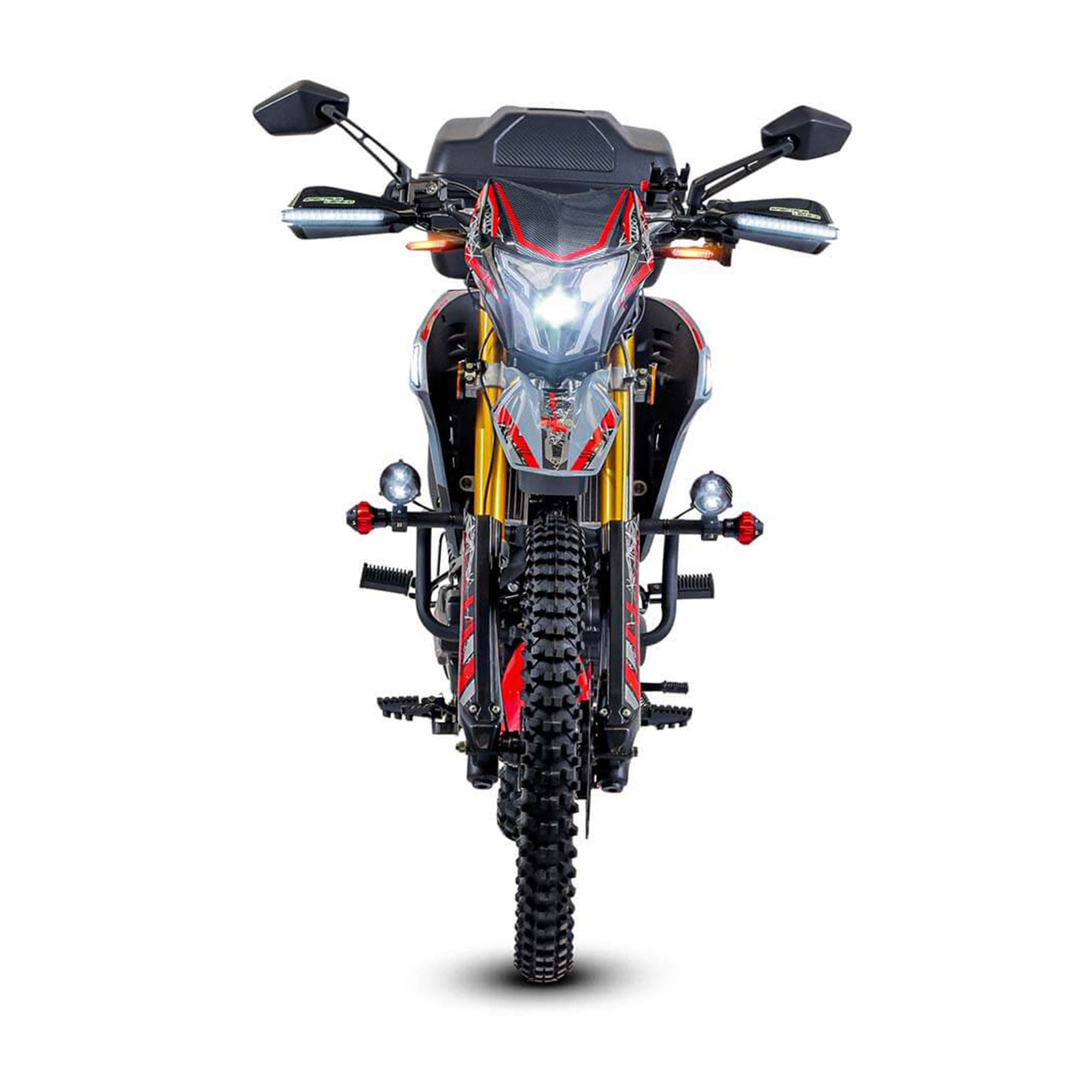 Motometa Detalles Motocicleta Vento Crossmax Rally Gris