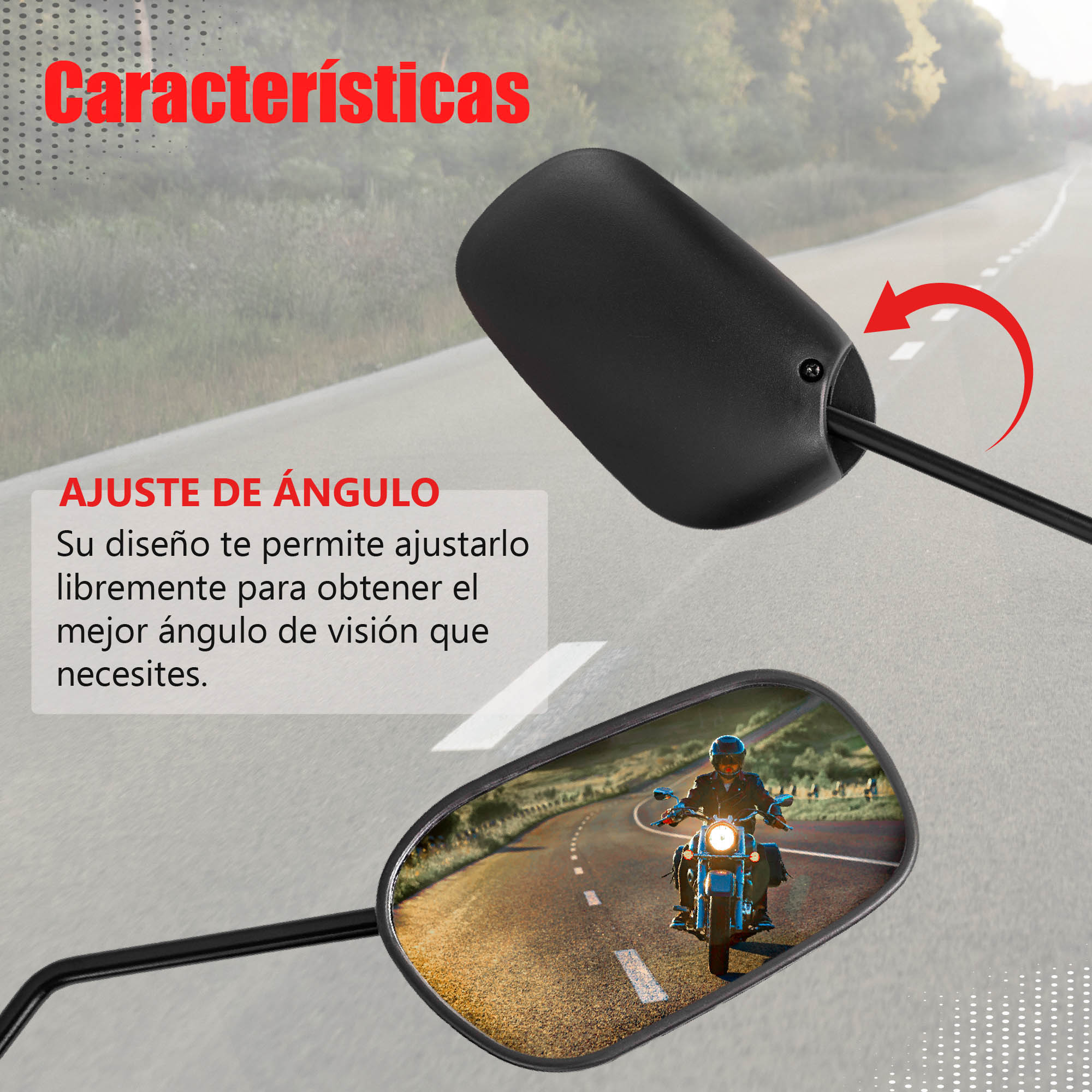 Motometa Detalles Espejos Para Motocicleta Cg Cargo Kinlley