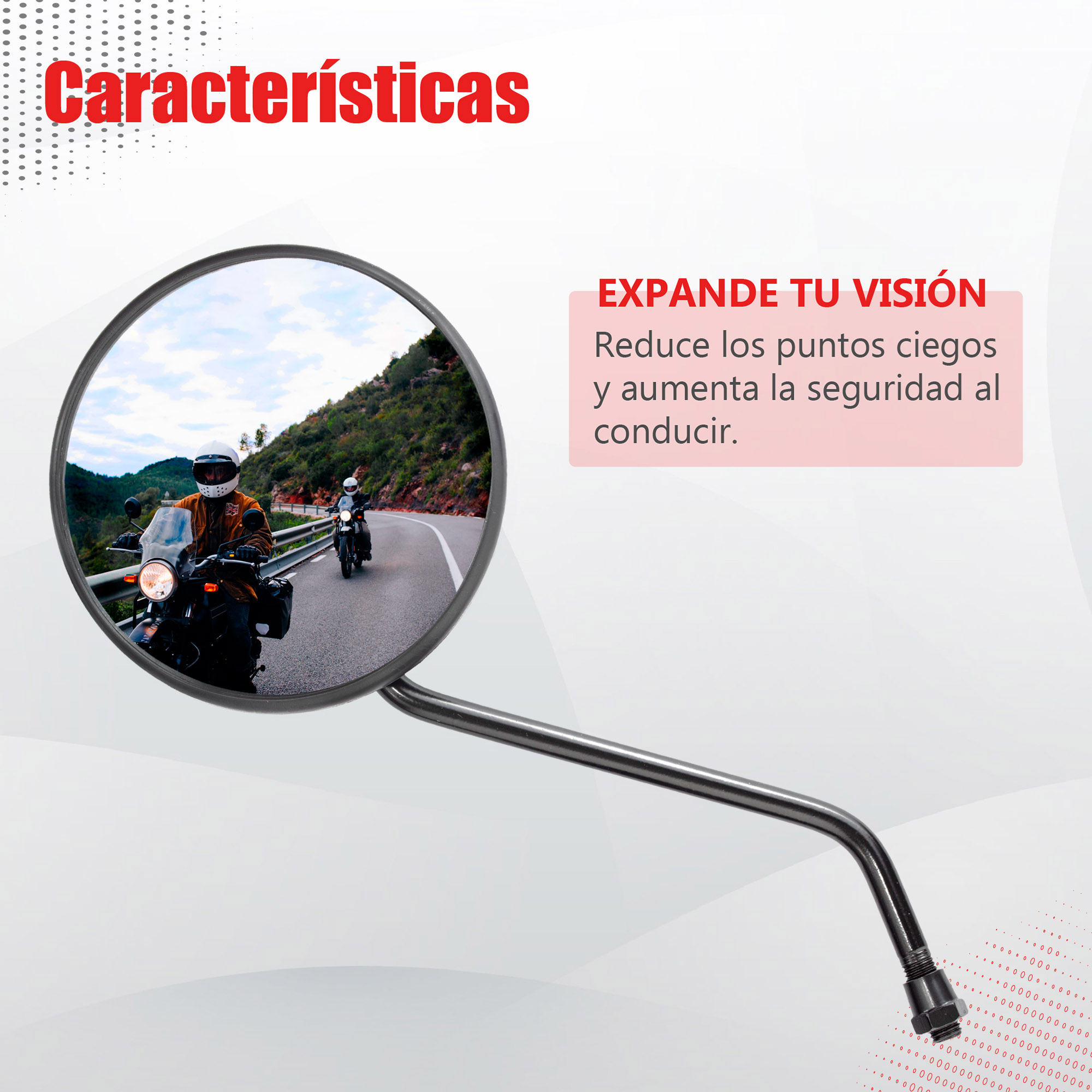 Motometa Detalles Espejos Para Motocicleta Ws W Redondo Kinlley