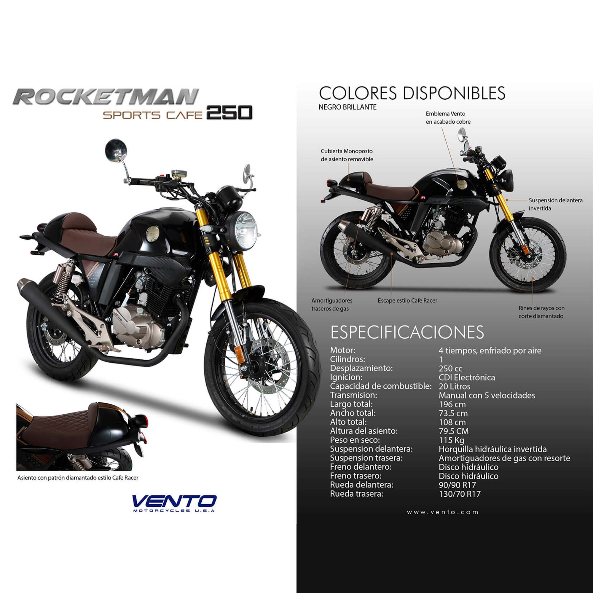 Rocketman 250 deals cafe racer