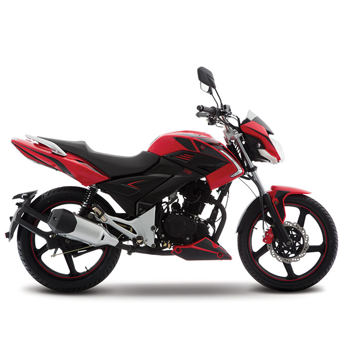 Motometa Detalles Motocicleta Italika FT250 TS rojo / negro