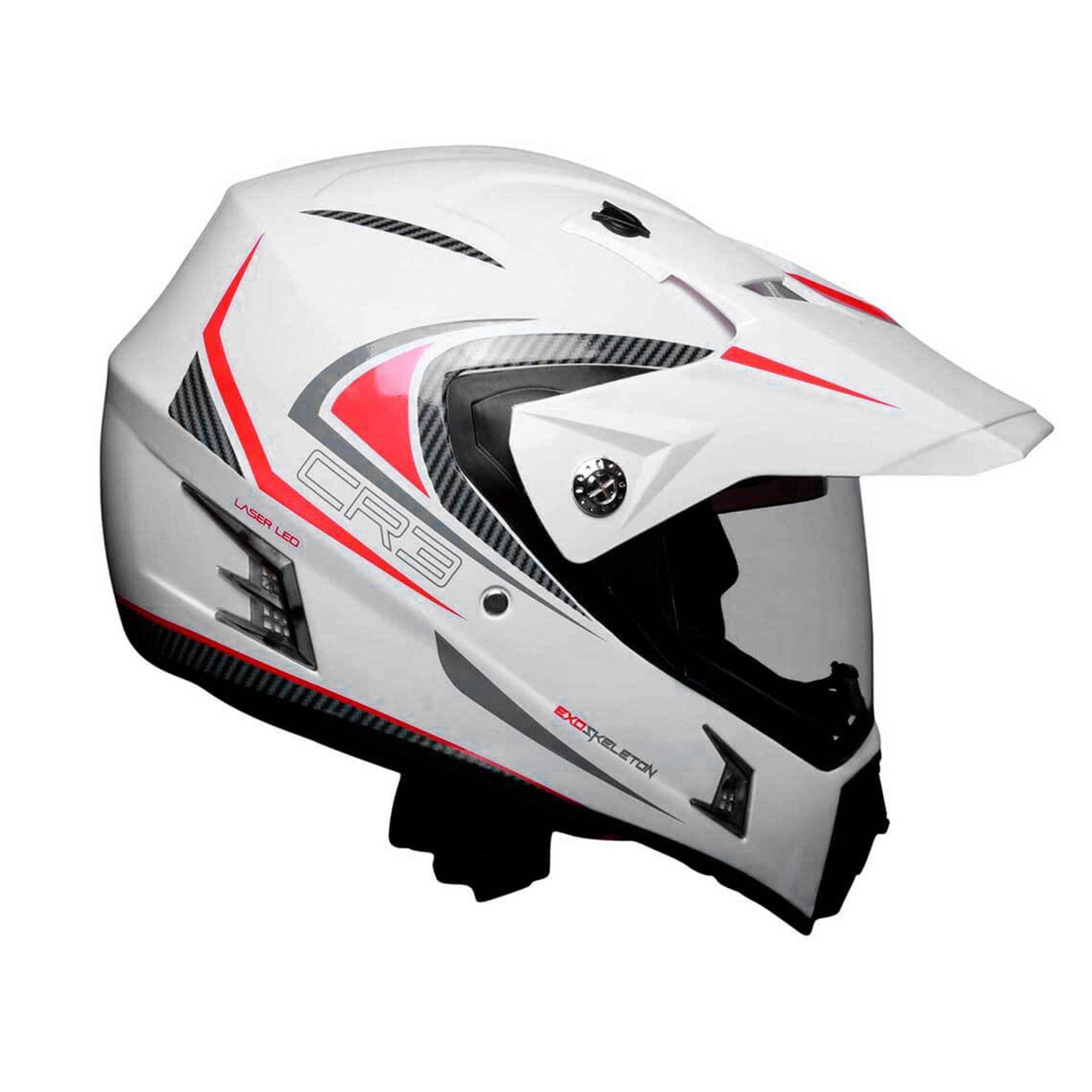 Motometa Detalles Casco para motociclista talla L abatible con Bluetooth  Ventec exoskeleton Negro / Blanco GT3 Vento