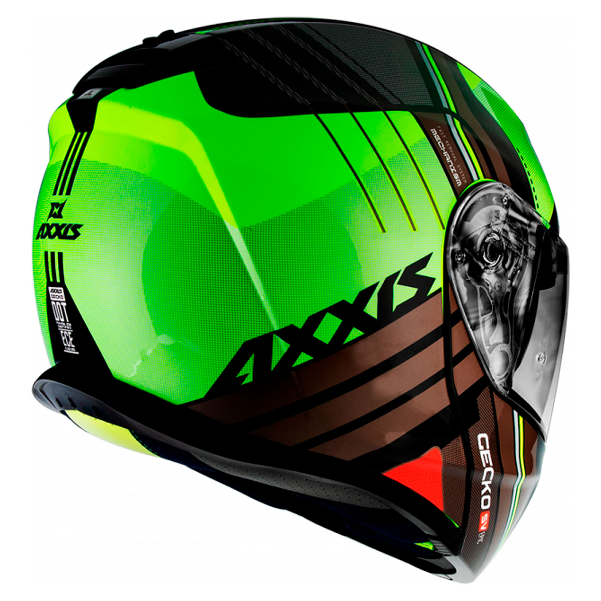 Adhesivos reflectantes para casco Gecko – Moto, scooter, quad part
