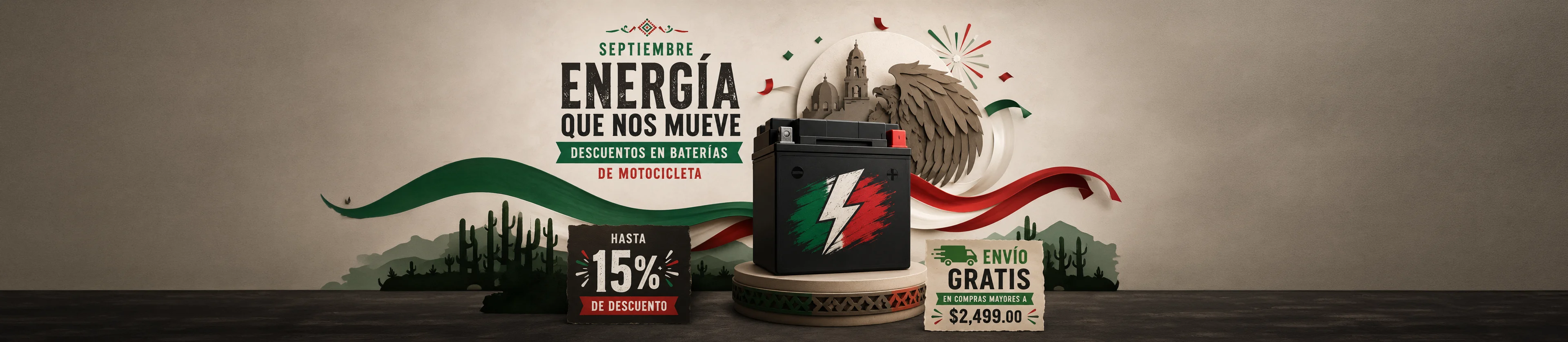 BATERÍAS HASTA CON 15% DE DESCUENTO