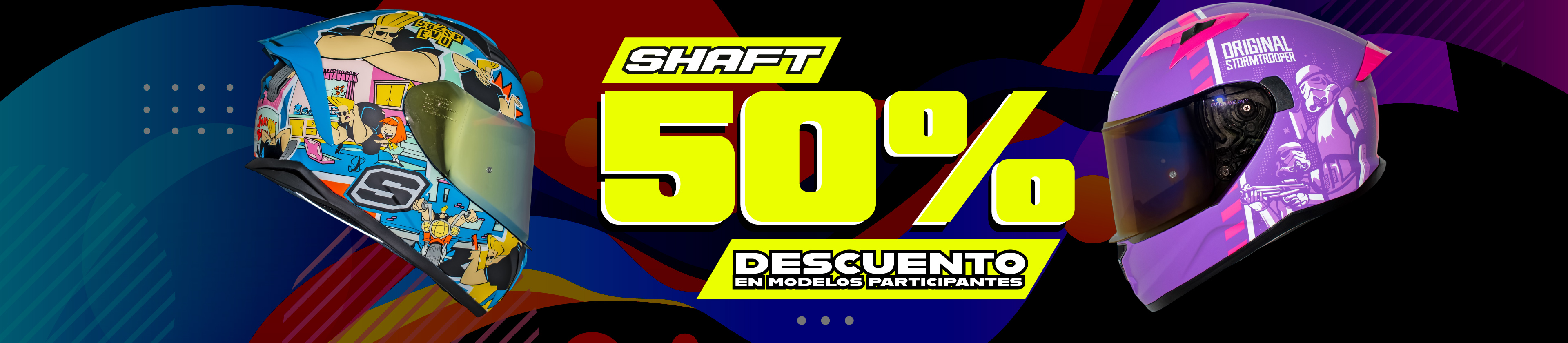 Cascos SHAFT con 50% de descuento