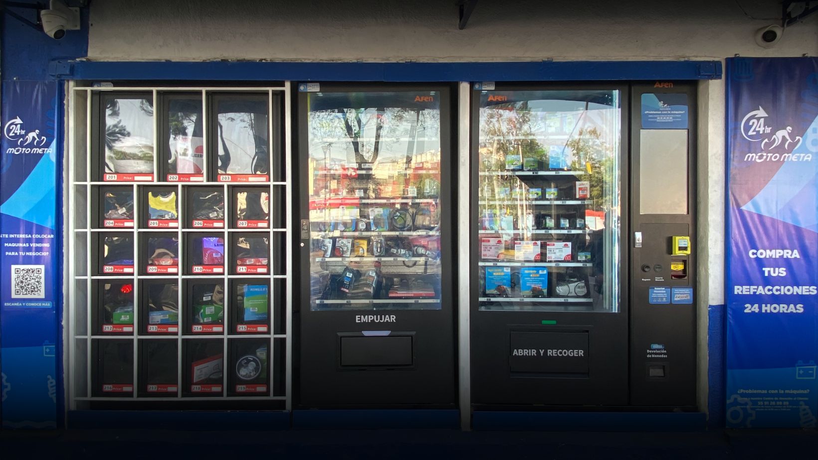 La primera máquina dispensadora de refacciones para motos en México está en Motometa.